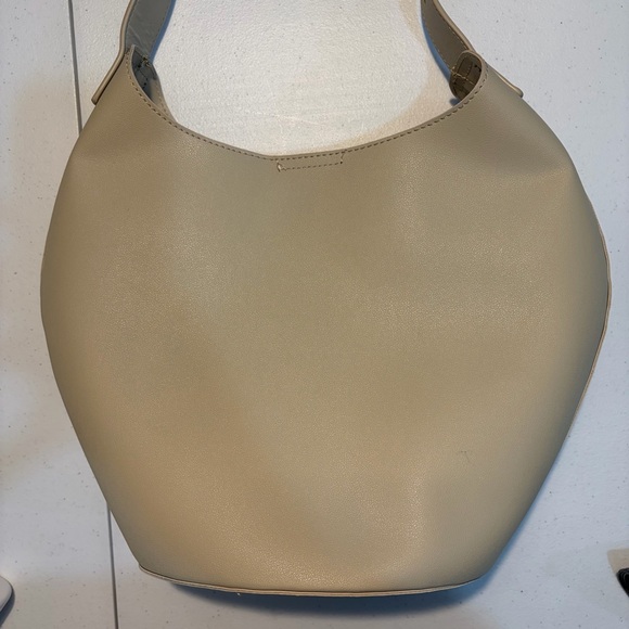 Anthropologie Faux Leather Bucket Tote - Picture 7 of 8